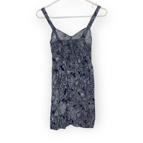Forever 21navy white print summer Dress size XS - Picture 2 of 4
